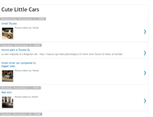 Tablet Screenshot of cutelittlecars.blogspot.com