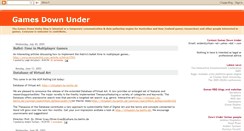 Desktop Screenshot of gamesdownunder.blogspot.com