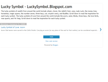 Tablet Screenshot of luckysymbol.blogspot.com