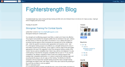 Desktop Screenshot of fighterstrengthblog.blogspot.com