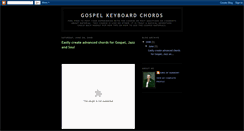 Desktop Screenshot of gospel-chords-keyboard.blogspot.com