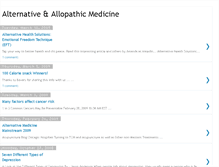 Tablet Screenshot of alternativeholistichealth.blogspot.com