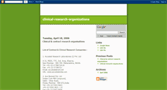 Desktop Screenshot of clinical-research-organizations.blogspot.com