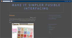 Desktop Screenshot of makeitsimplerfusibleinterfacing.blogspot.com