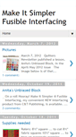 Mobile Screenshot of makeitsimplerfusibleinterfacing.blogspot.com