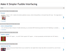 Tablet Screenshot of makeitsimplerfusibleinterfacing.blogspot.com