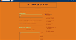 Desktop Screenshot of historiadelamoda.blogspot.com