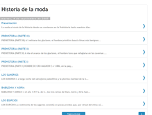 Tablet Screenshot of historiadelamoda.blogspot.com
