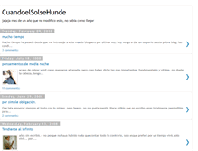 Tablet Screenshot of cuandoelsolsehunde.blogspot.com