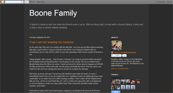 Desktop Screenshot of boonefamilyupdates.blogspot.com