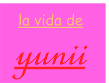 Tablet Screenshot of lavidadeyunii.blogspot.com