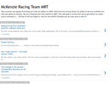 Tablet Screenshot of mckenzieracingteam.blogspot.com