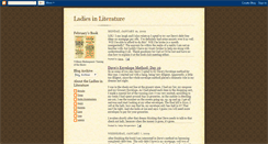 Desktop Screenshot of ladiesinliterature.blogspot.com