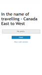 Mobile Screenshot of canadaeasttowestanita.blogspot.com