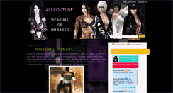 Desktop Screenshot of alicouture.blogspot.com