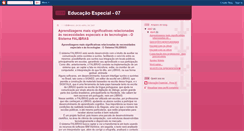 Desktop Screenshot of educacaoespecialproa07.blogspot.com