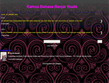 Tablet Screenshot of kamusbahasabanjarkuala.blogspot.com