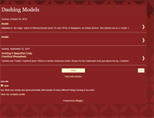 Tablet Screenshot of dashingmodels.blogspot.com