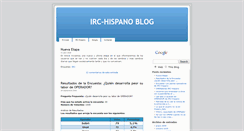 Desktop Screenshot of irc-hispanoblog.blogspot.com