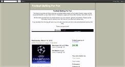 Desktop Screenshot of footballbettingforfun.blogspot.com