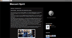 Desktop Screenshot of mascarospirit.blogspot.com