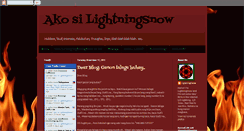 Desktop Screenshot of akosilightningsnow.blogspot.com