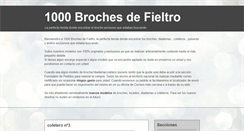 Desktop Screenshot of 1000brochesdefieltro.blogspot.com