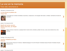 Tablet Screenshot of lavozenlamemoria.blogspot.com