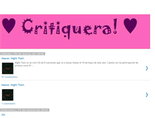 Tablet Screenshot of critiqueras.blogspot.com