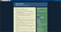 Desktop Screenshot of howelltruth.blogspot.com