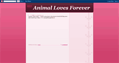 Desktop Screenshot of animalovesforever.blogspot.com