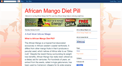 Desktop Screenshot of africanmangodietpill.blogspot.com