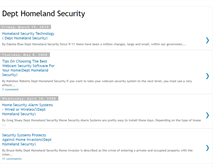 Tablet Screenshot of dept-homeland-security.blogspot.com