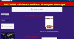 Desktop Screenshot of librosdigitalesaugirona.blogspot.com