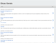 Tablet Screenshot of geraisdicas.blogspot.com