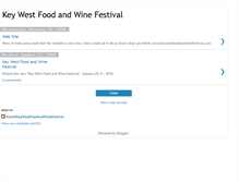 Tablet Screenshot of keywestfoodandwinefestival.blogspot.com