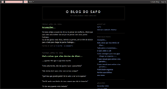 Desktop Screenshot of oblogdosapo.blogspot.com