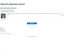 Tablet Screenshot of minoritybusinessgrant.blogspot.com