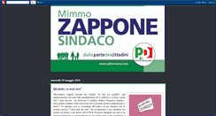 Desktop Screenshot of mimmozapponecandidatosindaco.blogspot.com