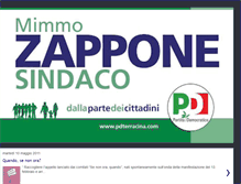 Tablet Screenshot of mimmozapponecandidatosindaco.blogspot.com