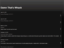 Tablet Screenshot of damnthatswhack.blogspot.com