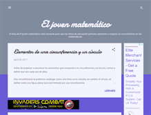 Tablet Screenshot of eljovenmatematico.blogspot.com