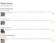 Tablet Screenshot of clinescorner.blogspot.com