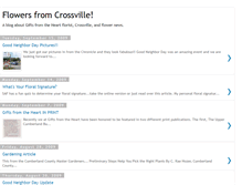Tablet Screenshot of crossvilleflowers.blogspot.com