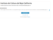 Tablet Screenshot of institutodeculturadebajacalifornia.blogspot.com