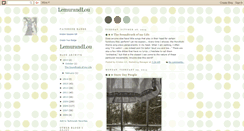 Desktop Screenshot of lemurandlou.blogspot.com