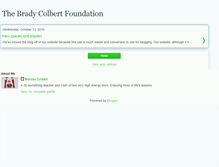 Tablet Screenshot of bradycolbertfoundation.blogspot.com