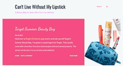 Desktop Screenshot of cantlivewithoutmylipstick.blogspot.com