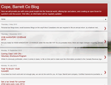 Tablet Screenshot of copebarrett.blogspot.com