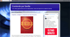 Desktop Screenshot of comiendoporsevilla.blogspot.com